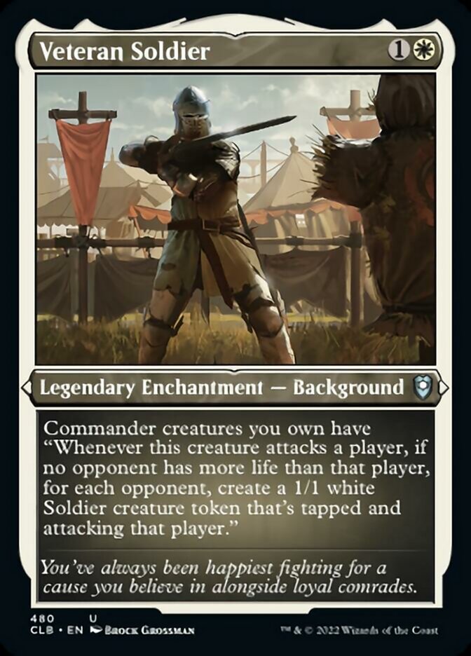 Veteran Soldier (Foil Etched) [Commander Legends: Battle for Baldur's Gate] - Magic: The Gathering - Card Brawlers | Quebec | Canada |