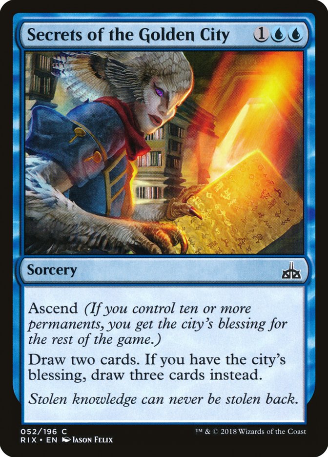 Secrets of the Golden City [Rivals of Ixalan] - Magic: The Gathering - Card Brawlers | Quebec | Canada |