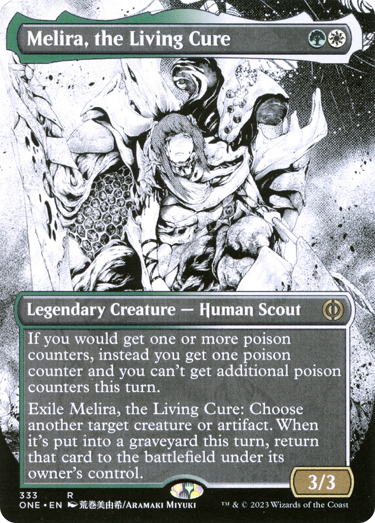 Melira, the Living Cure (Borderless Manga) [Phyrexia: All Will Be One] - Magic: The Gathering - Card Brawlers | Quebec | Canada |