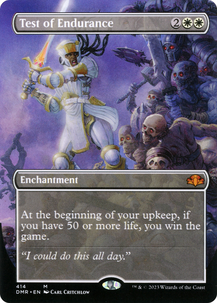 Test of Endurance (Borderless Alternate Art) [Dominaria Remastered] - Magic: The Gathering - Card Brawlers | Quebec | Canada |