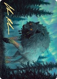 Sarulf, Realm Eater Art Card (Gold-Stamped Signature) [Kaldheim Art Series] - Magic: The Gathering - Card Brawlers | Quebec | Canada |