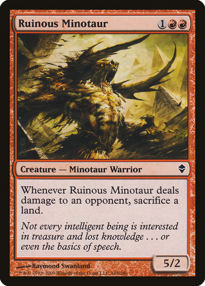 Ruinous Minotaur [Zendikar] - Magic: The Gathering - Card Brawlers | Quebec | Canada |