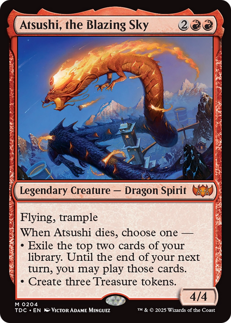 Atsushi, the Blazing Sky [Tarkir: Dragonstorm Commander] - Magic: The Gathering - Card Brawlers | Quebec | Canada |