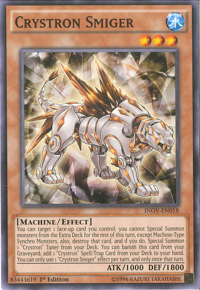 Crystron Smiger [INOV-EN018] Common - Yu-Gi-Oh! - Card Brawlers | Quebec | Canada |
