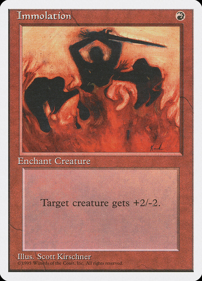 Immolation [Fourth Edition] - Magic: The Gathering - Card Brawlers | Quebec | Canada |
