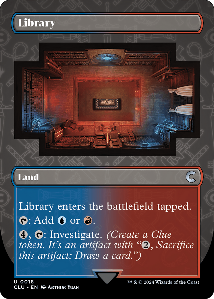 Library (Borderless) [Ravnica: Clue Edition] - Magic: The Gathering - Card Brawlers | Quebec | Canada |