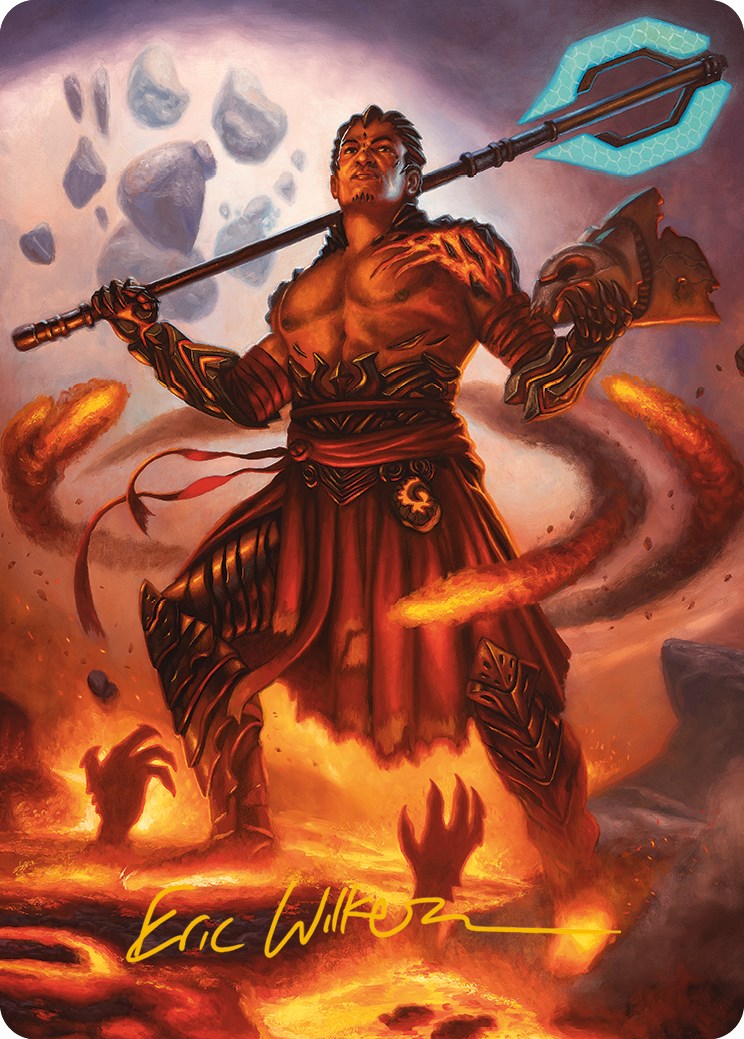 Koth, Fire of Resistance Art Card (Gold-Stamped Signature) [Phyrexia: All Will Be One Art Series] - Magic: The Gathering - Card Brawlers | Quebec | Canada |