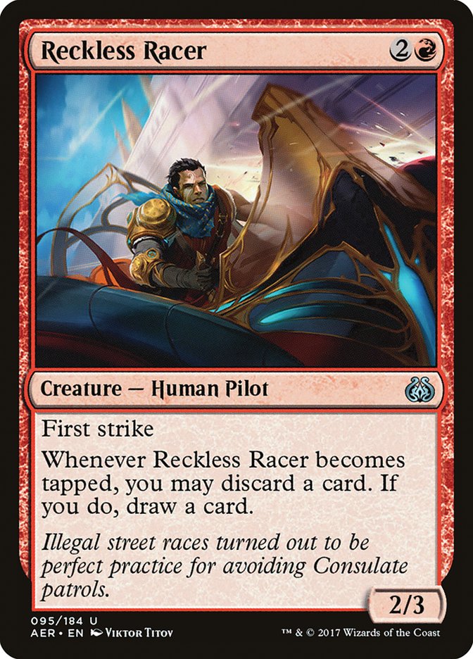 Reckless Racer [Aether Revolt] - Magic: The Gathering - Card Brawlers | Quebec | Canada |