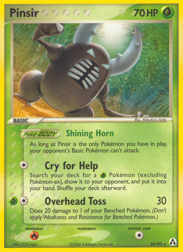 Pinsir (24/92) [EX: Legend Maker] - Pokémon - Card Brawlers | Quebec | Canada |