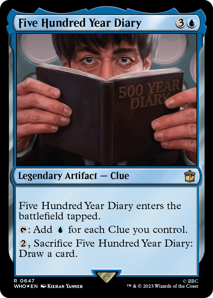 Five Hundred Year Diary (Surge Foil) [Doctor Who] - Magic: The Gathering - Card Brawlers | Quebec | Canada |