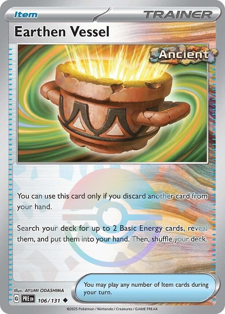 Earthen Vessel (106/131) (Poke Ball Pattern) [Scarlet & Violet: Prismatic Evolutions] - Pokémon - Card Brawlers | Quebec | Canada |