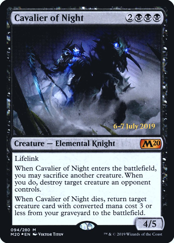 Cavalier of Night [Core Set 2020 Prerelease Promos] - Magic: The Gathering - Card Brawlers | Quebec | Canada |
