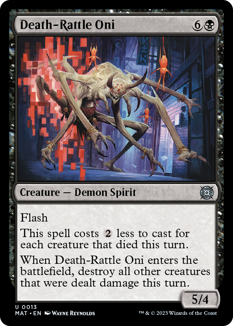 Death-Rattle Oni [March of the Machine: The Aftermath] - Magic: The Gathering - Card Brawlers | Quebec | Canada |