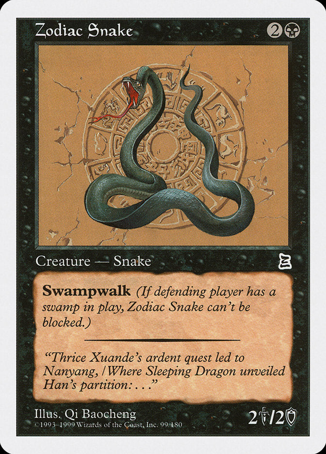 Zodiac Snake [Portal Three Kingdoms] - Magic: The Gathering - Card Brawlers | Quebec | Canada |