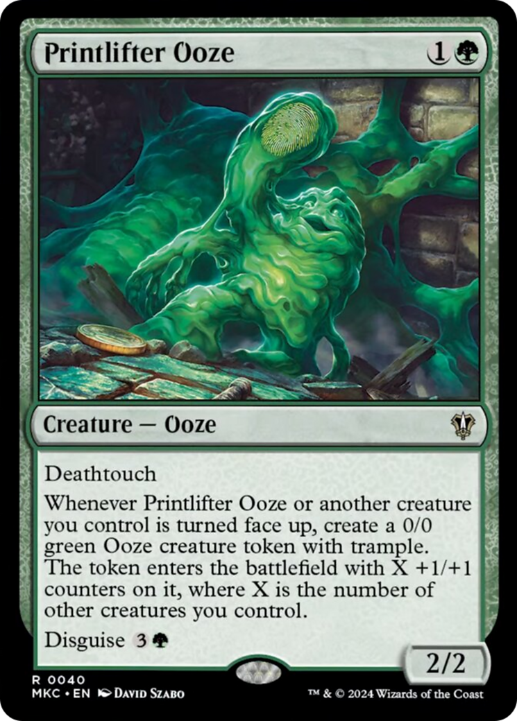 Printlifter Ooze [Murders at Karlov Manor Commander] - Magic: The Gathering - Card Brawlers | Quebec | Canada |
