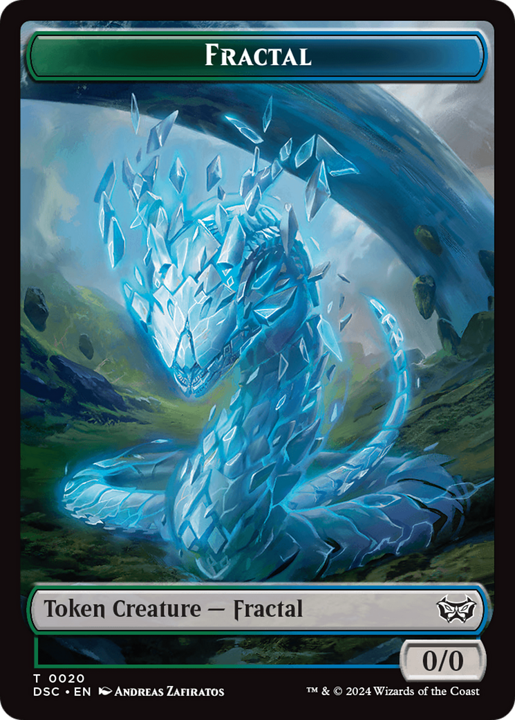 Wurm (0018) // Fractal Double-Sided Token [Duskmourn: House of Horror Commander Tokens] - Magic: The Gathering - Card Brawlers | Quebec | Canada |