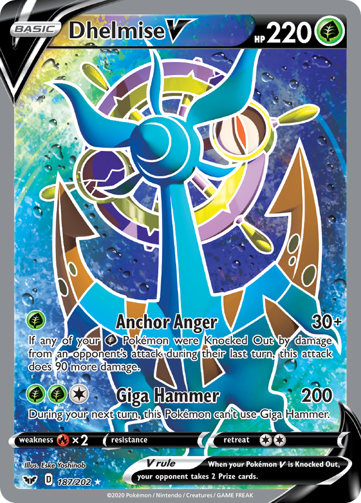Dhelmise V (187/202) [Sword & Shield: Base Set] - Pokémon - Card Brawlers | Quebec | Canada |