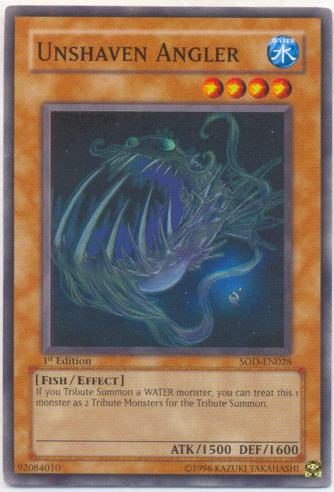 Unshaven Angler [SOD-EN028] Common - Yu-Gi-Oh! - Card Brawlers | Quebec | Canada |