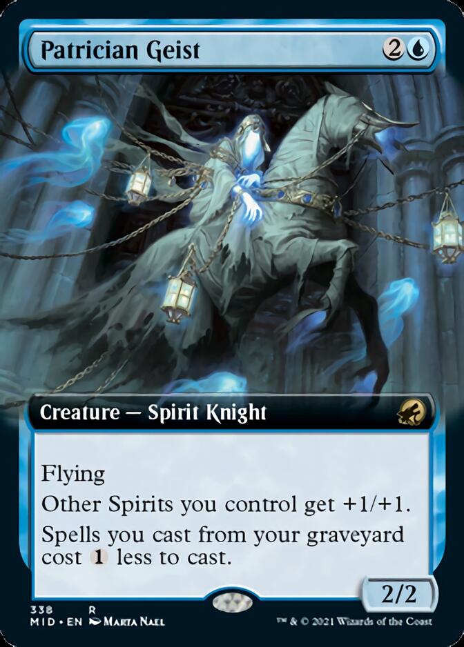 Patrician Geist (Extended Art) [Innistrad: Midnight Hunt] - Magic: The Gathering - Card Brawlers | Quebec | Canada |