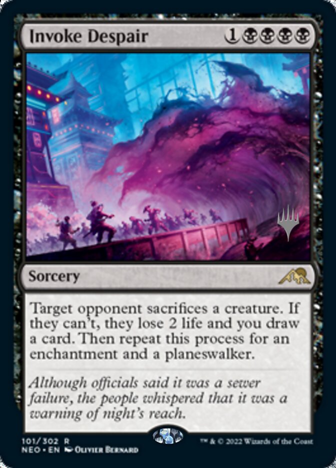 Invoke Despair (Promo Pack) [Kamigawa: Neon Dynasty Promos] - Magic: The Gathering - Card Brawlers | Quebec | Canada |