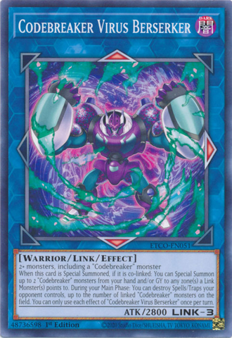 Codebreaker Virus Berserker [ETCO-EN051] Common - Yu-Gi-Oh! - Card Brawlers | Quebec | Canada |
