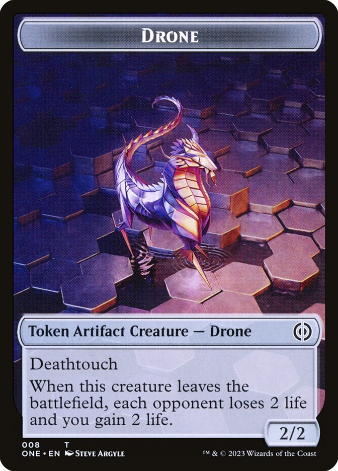 Phyrexian Mite (012) // Drone Double-Sided Token [Phyrexia: All Will Be One Tokens] - Magic: The Gathering - Card Brawlers | Quebec | Canada |