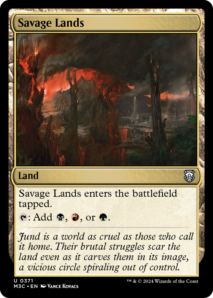 Savage Lands (Ripple Foil) [Modern Horizons 3 Commander] - Magic: The Gathering - Card Brawlers | Quebec | Canada |