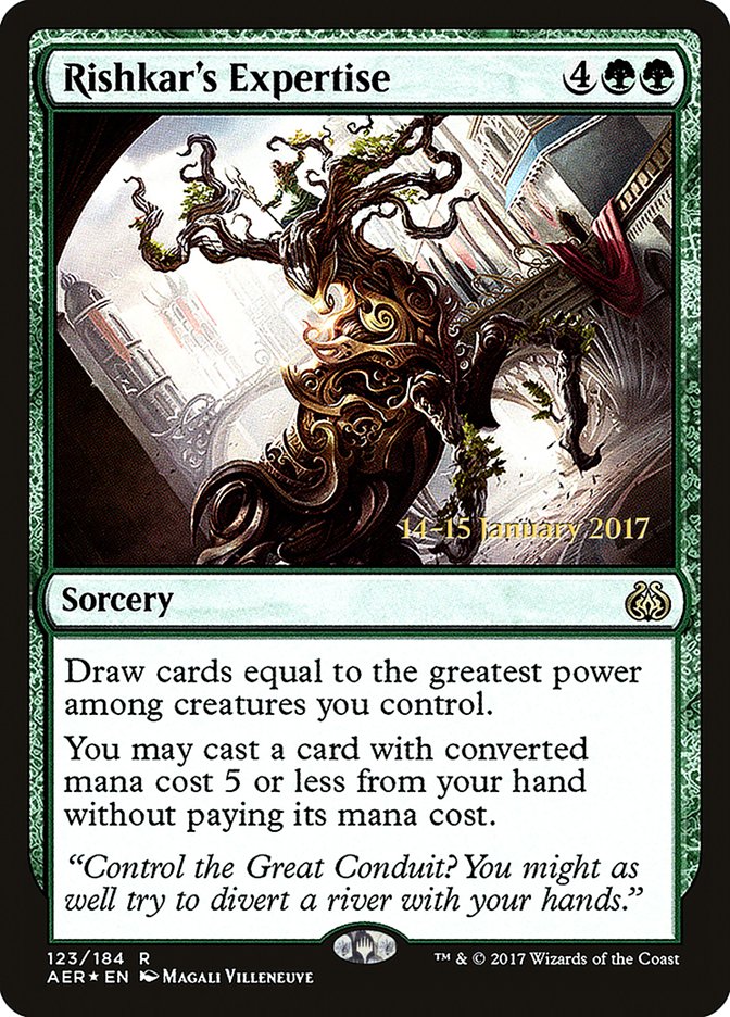 Rishkar's Expertise [Aether Revolt Prerelease Promos] - Magic: The Gathering - Card Brawlers | Quebec | Canada |