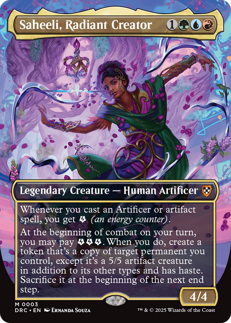 Saheeli, Radiant Creator (Borderless) [Aetherdrift Commander] - Magic: The Gathering - Card Brawlers | Quebec | Canada |