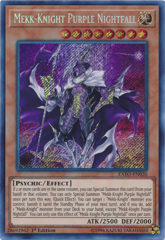 Mekk-Knight Purple Nightfall [EXFO-EN020] Secret Rare - Yu-Gi-Oh! - Card Brawlers | Quebec | Canada |
