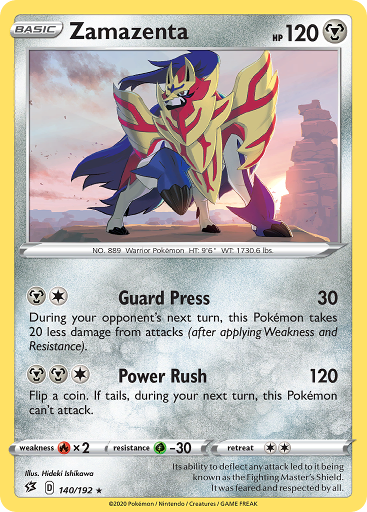 Zamazenta (140/192) [Sword & Shield: Rebel Clash] - Pokémon - Card Brawlers | Quebec | Canada |