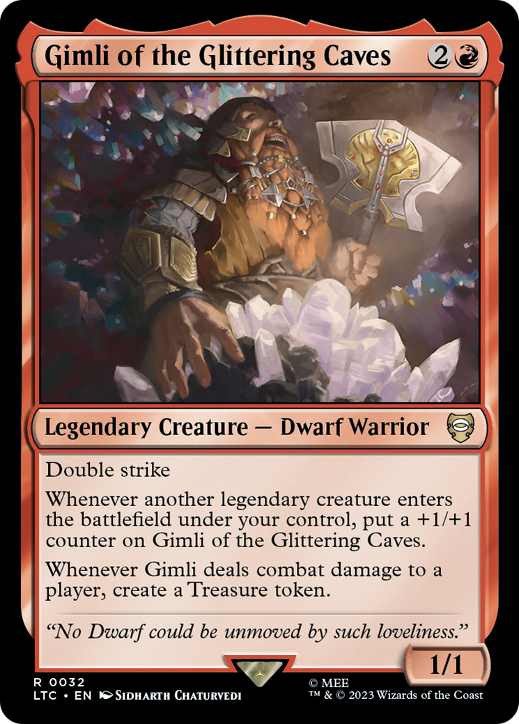 Gimli of the Glittering Caves [The Lord of the Rings: Tales of Middle-Earth Commander] - Magic: The Gathering - Card Brawlers | Quebec | Canada |