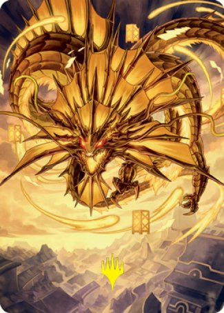 Ao, the Dawn Sky 2 Art Card (Gold-Stamped Signature) [Kamigawa: Neon Dynasty Art Series] - Magic: The Gathering - Card Brawlers | Quebec | Canada |