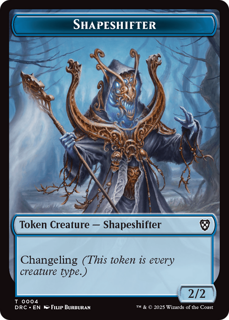 Zombie Army // Shapeshifter Double-Sided Token [Aetherdrift Commander Tokens] - Magic: The Gathering - Card Brawlers | Quebec | Canada |