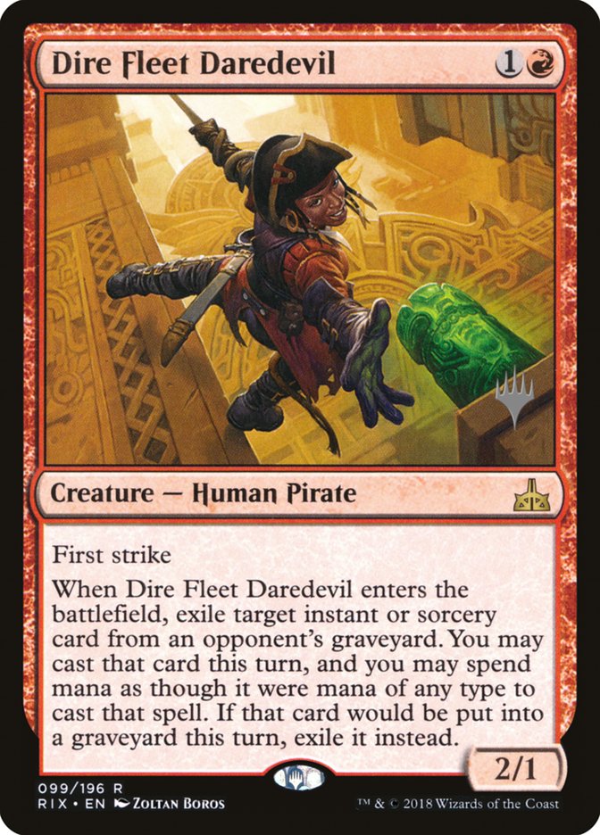 Dire Fleet Daredevil (Promo Pack) [Rivals of Ixalan Promos] - Magic: The Gathering - Card Brawlers | Quebec | Canada |