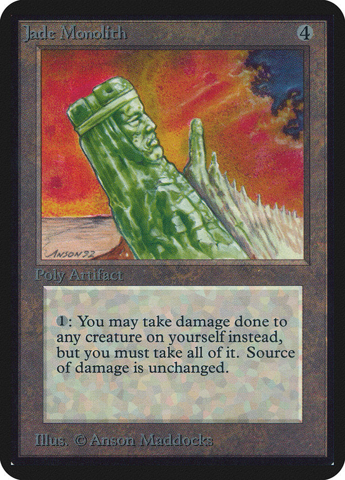 Jade Monolith [Alpha Edition] - Magic: The Gathering - Card Brawlers | Quebec | Canada |
