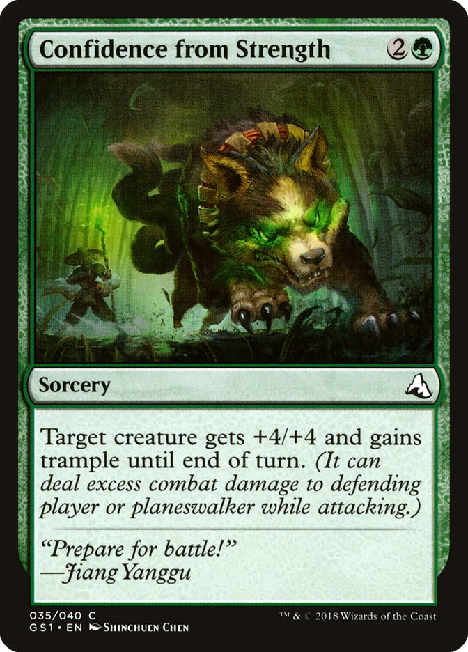 Confidence from Strength [Global Series Jiang Yanggu & Mu Yanling] - Magic: The Gathering - Card Brawlers | Quebec | Canada |