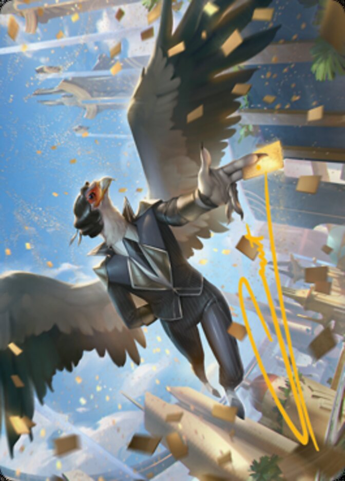 Skyboon Evangelist Art Card (Gold-Stamped Signature) [Streets of New Capenna Art Series] - Magic: The Gathering - Card Brawlers | Quebec | Canada |