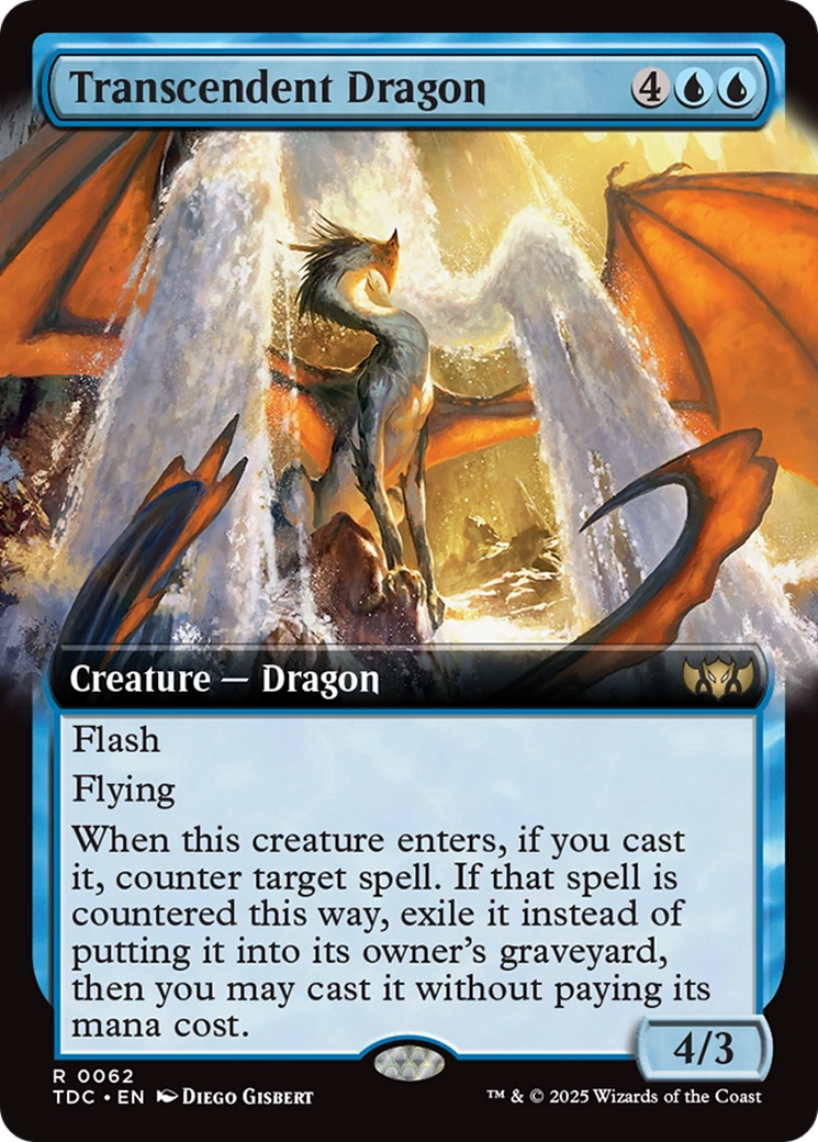 Transcendent Dragon (Extended Art) [Tarkir: Dragonstorm Commander] - Magic: The Gathering - Card Brawlers | Quebec | Canada |