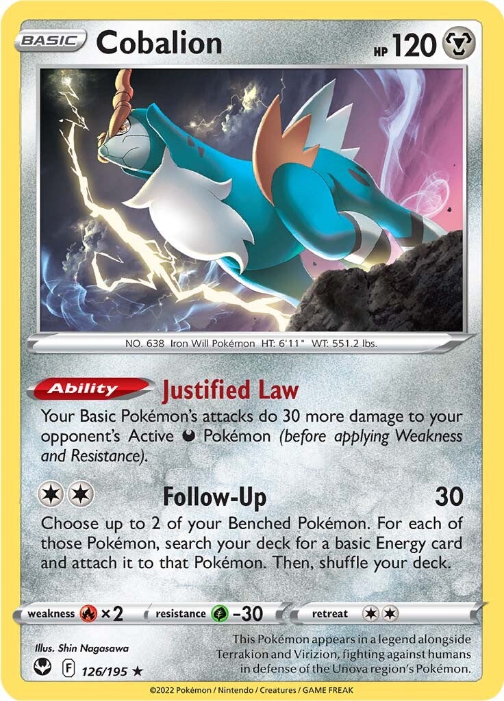 Cobalion (126/195) [Sword & Shield: Silver Tempest] - Pokémon - Card Brawlers | Quebec | Canada |