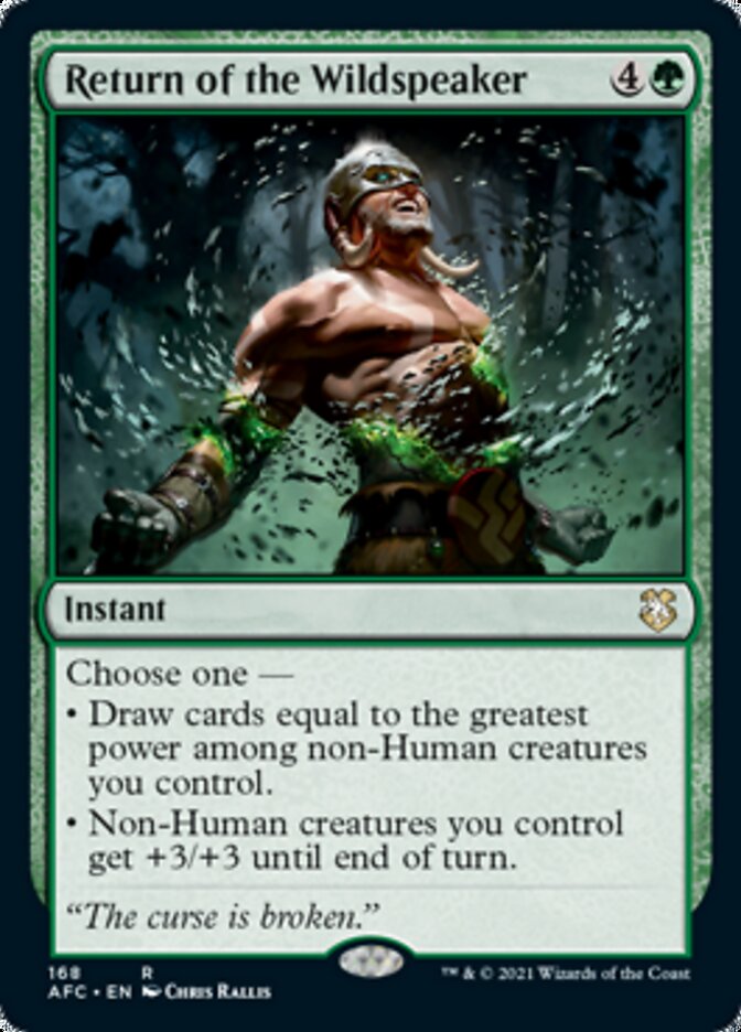 Return of the Wildspeaker [Dungeons & Dragons: Adventures in the Forgotten Realms Commander] - Magic: The Gathering - Card Brawlers | Quebec | Canada |