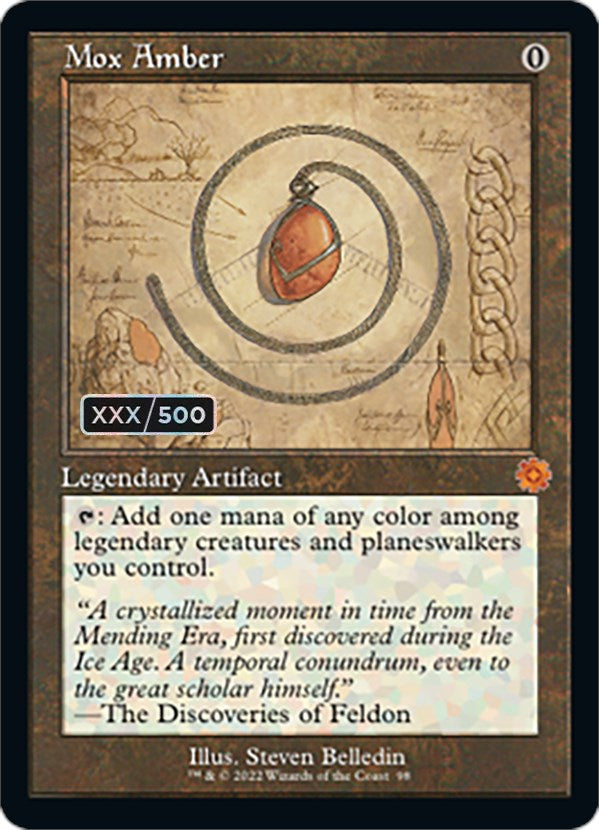 Mox Amber (Retro Schematic) (Serialized) [The Brothers' War Retro Artifacts] - Magic: The Gathering - Card Brawlers | Quebec | Canada |