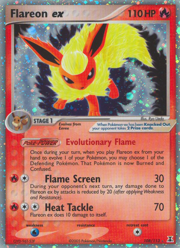Flareon ex (108/113) [EX: Delta Species] - Pokémon - Card Brawlers | Quebec | Canada |