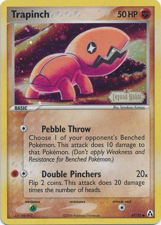 Trapinch (67/92) (Stamped) [EX: Legend Maker] - Pokémon - Card Brawlers | Quebec | Canada |