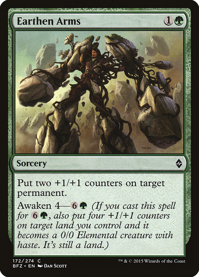 Earthen Arms [Battle for Zendikar] - Magic: The Gathering - Card Brawlers | Quebec | Canada |