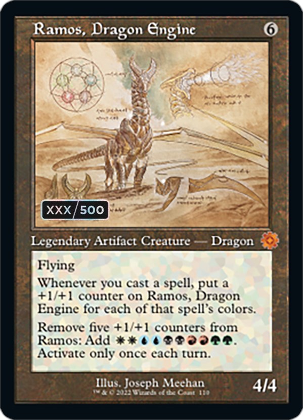 Ramos, Dragon Engine (Retro Schematic) (Serialized) [The Brothers' War Retro Artifacts] - Magic: The Gathering - Card Brawlers | Quebec | Canada |