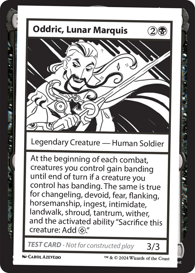 Oddric, Lunar Marquis [Mystery Booster 2 Playtest Cards] - Magic: The Gathering - Card Brawlers | Quebec | Canada |