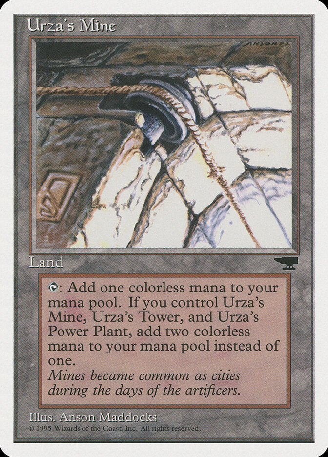 Urza's Mine (Pulley Embedded in Stone) [Chronicles] - Magic: The Gathering - Card Brawlers | Quebec | Canada |