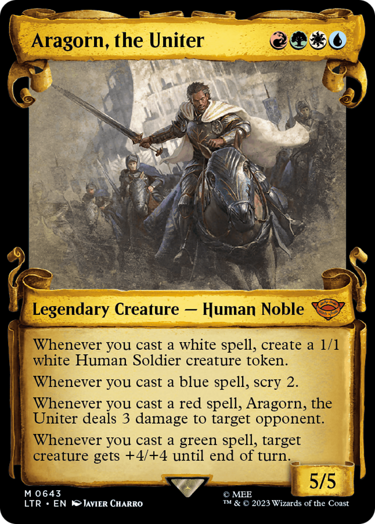Aragorn, the Uniter [The Lord of the Rings: Tales of Middle-Earth Showcase Scrolls] - Magic: The Gathering - Card Brawlers | Quebec | Canada |