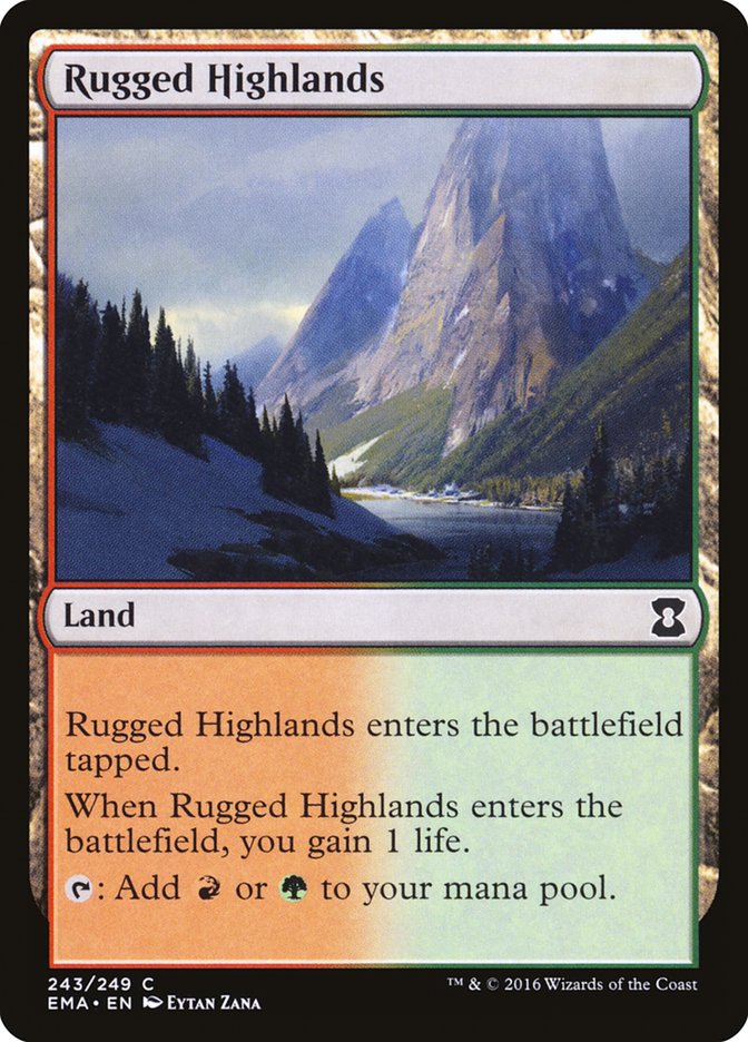 Rugged Highlands [Eternal Masters] - Magic: The Gathering - Card Brawlers | Quebec | Canada |